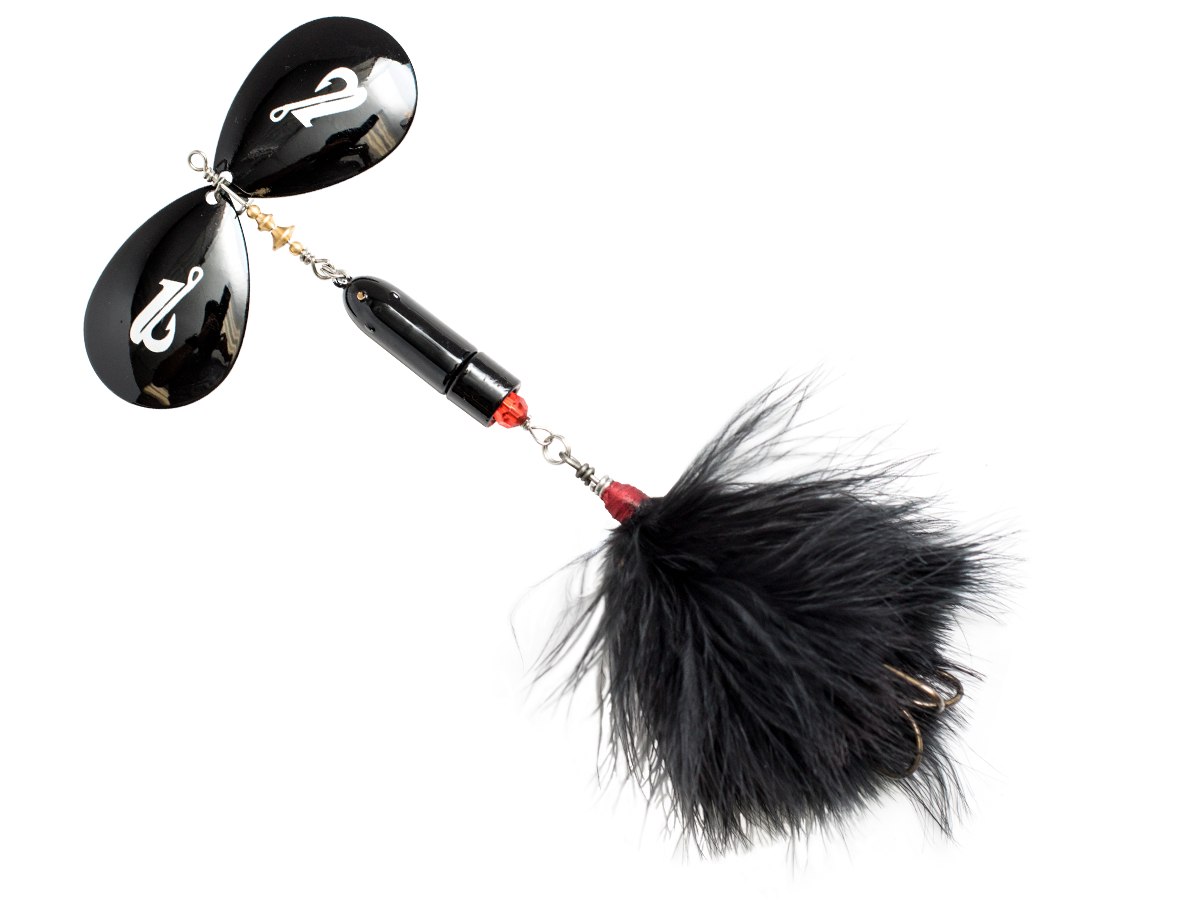 bad boy fishing lures Livingston Lures EBS Spinner 158 Black Copper