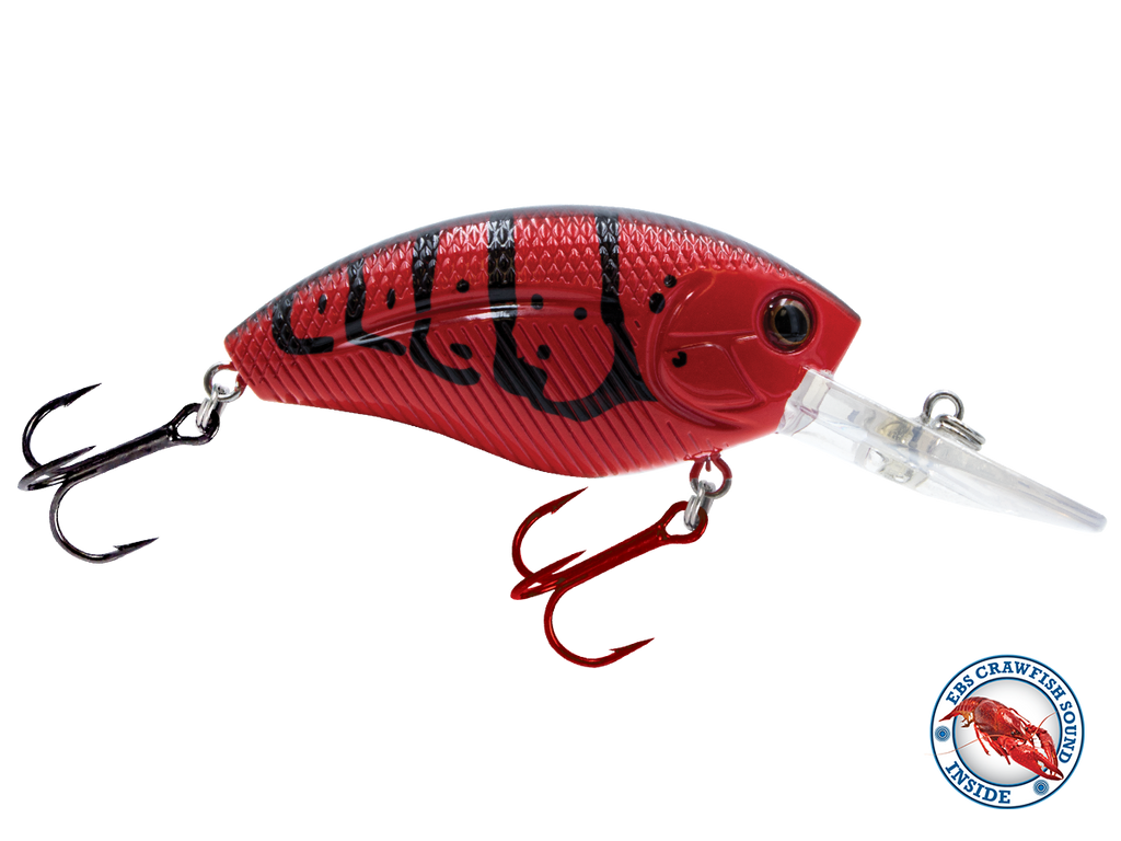 DM Cricket Lures Small Wooden Black Orange - Finish-Tackle